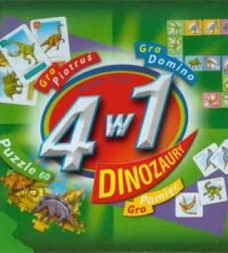 Gra/Zabawka 4 w 1 Dinozaury 