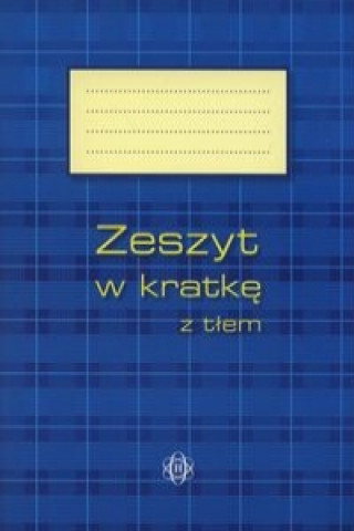 Книга Zeszyt w kratkę z tłem 64 kartki niebieski 