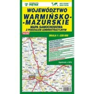 Kniha Województwo warmińsko-mazurskie mapa samochodowa 1:220 000 