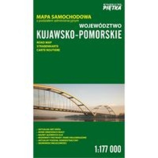 Kniha Województwo Kujawsko-Pomorskie Mapa samochodowa 1:177 000 