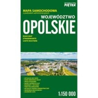 Книга MAPA WOJ. OPOLSKIEGO - ADMIO-SAMA 1:150 000 Wydawnictwo Piętka