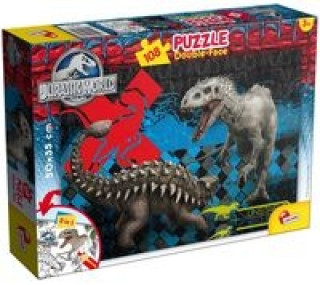 Joc / Jucărie Puzzle dwustronne Jurassic World 108 