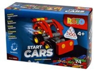 Joc / Jucărie Klocki Roto Start Cars 74 elementy 