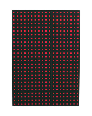 Kalendář/Diář Zeszyt B5 Paper-oh Quadro w linie 56 kartek  Black on Red 