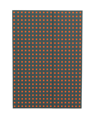 Kalendář/Diář Notatnik B5 Paper-oh Quadro Grey on Orange w linie 