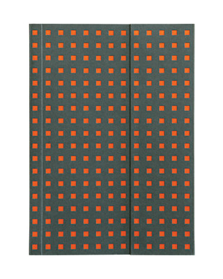 Kalendář/Diář Notatnik B6 Paper-oh Quadro Grey on Orange w linie 