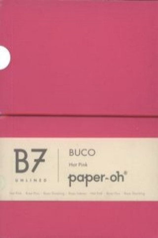 Carte Notatnik B7 Paper-oh Buco Hot Pink gładki 