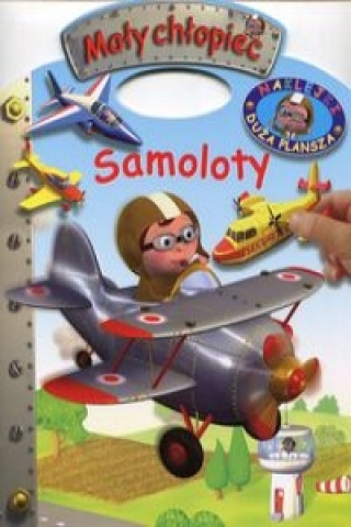 Kniha Mały chłopiec Samoloty Naklejki Duża plansza 