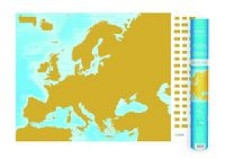 Kniha Europa mapa zdrapka 1:9 000 000 