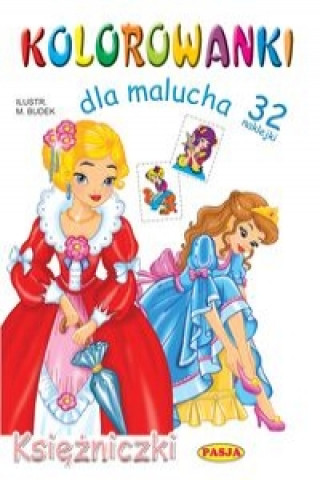 Kniha Kolorowanki dla malucha Księżniczki Budek Mariola
