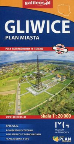 Tlačovina Gliwice plan miasta 1:20 000 