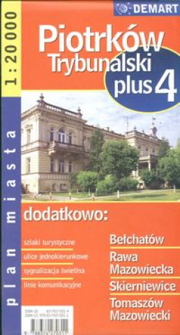 Prasa Piotrków Trybunalski plus 4 1:20 000 plan miasta 