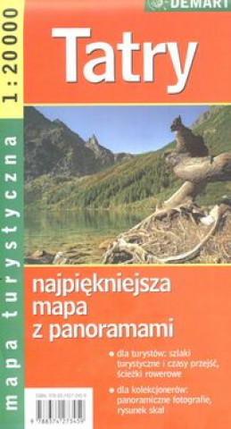 Carte Tatry mapa turystyczna 1:20 000 