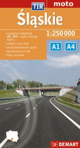 Kniha Śląskie TIR mapa samochodowa 1:250 000 