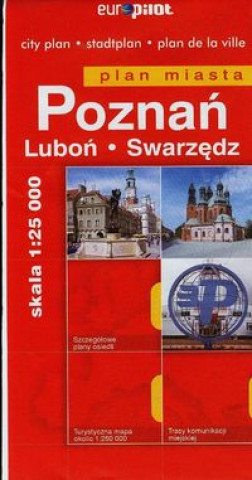 Könyv Poznań Luboń Swarzędz plan miasta 