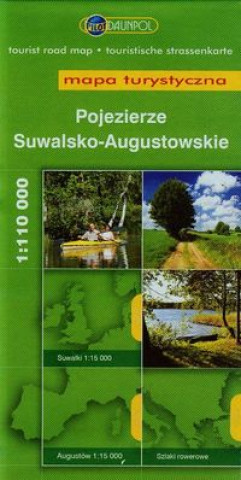 Tiskovina Pojezierze Suwalsko-Augustowskie mapa turystyczna 