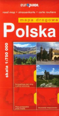 Tiskovina Polska mapa drogowa 1:750 000 