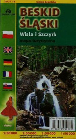 Prasa Beskid Śląski Wisła i Szczyrk Mapa turystyczna 1: 50 000 