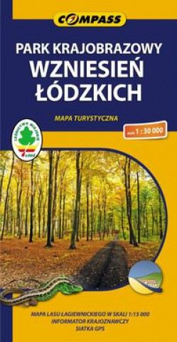 Book Park Krajobrazowy Wzniesień Łódzkich Mapa turystyczna 1:30 000 