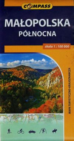 Kniha Małopolska Północna mapa turystyczno-krajoznawcza 1:100 000 