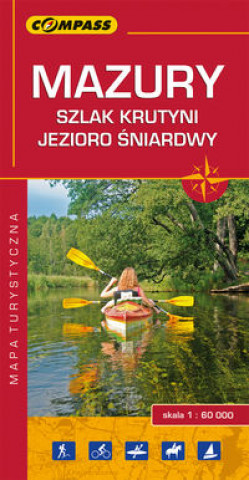 Book Mazury - Szlak Krutyni, J. Śniardwy Mapa turystyczna 1:60 000 
