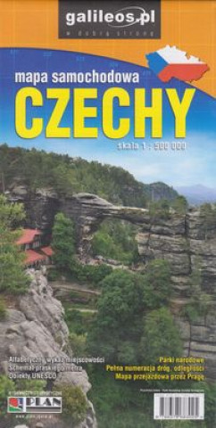 Nyomtatványok Czechy mapa samochodowa 1:500 000 