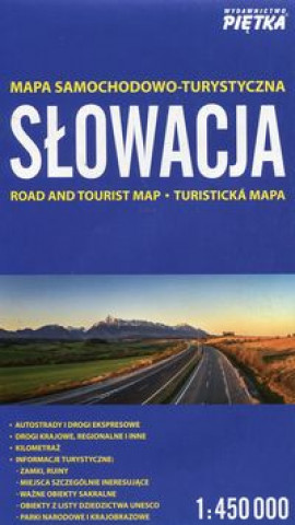 Kniha Słowacja mapa samochodowo-turystyczna 1:450 000 