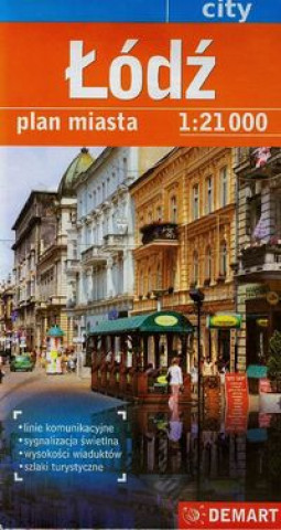 Книга Łódź plan miasta Praca Zbiorowa