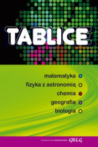 Kniha Tablice matematyka fizyka z astronomią chemia geografia biologia 