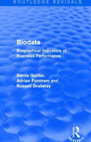 Könyv Biodata (Routledge Revivals) GUNTER