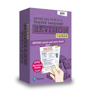 Książka Pearson REVISE AQA GCSE English Revision Cards (with free online Revision Guide) - 2023 and 2024 exams 