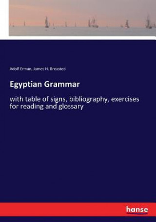 Kniha Egyptian Grammar Adolf Erman