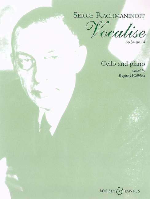 Carte Vocalise op. 34/14. Violoncello und Klavier Sergej Wassiljewitsch Rachmaninow