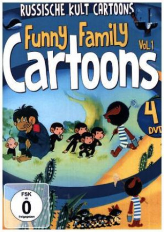 Video Funny Family Cartoons. Vol.1, 4 DVDs Russische Kult Cartoons
