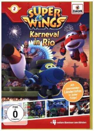 Video Super Wings - Karneval in Rio, 1 DVD 