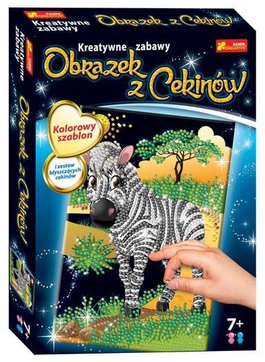 Hra/Hračka Cekinowy obrazek Zebra 