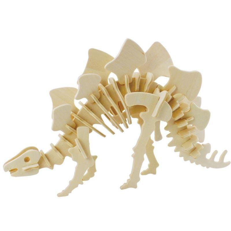 Joc / Jucărie Puzzle drewniane 3D Dinozaur 