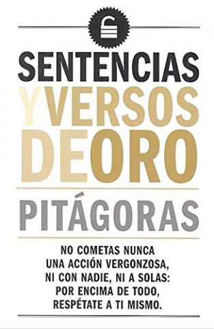 Kniha Sentencias y versos de oro PITAGORAS