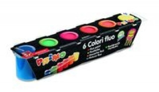 Articole de papetărie Farby Primo Fluo 6 kolorów w plastikowych pojemniczkach 
