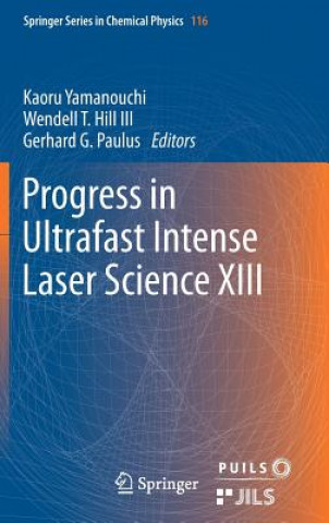 Book Progress in Ultrafast Intense Laser Science XIII Kaoru Yamanouchi