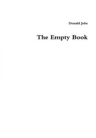 Knjiga Empty Book DONALD JOBS