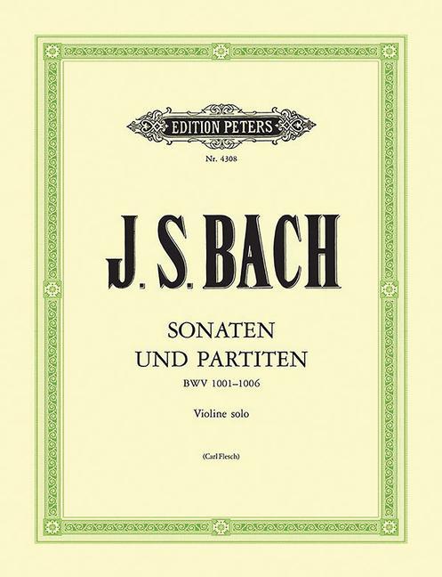 Kniha 6 SOLO SONATAS & PARTITAS BWV 10011006 JOHANN SEBASTI BACH