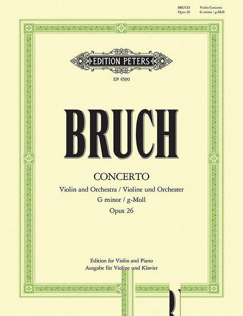 Книга CONCERTO NO 1 IN G MINOR OP 26 MAX BRUCH