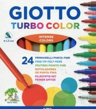Papírenské zboží Giotto Flamastry Turbo Color 24 sztuki 