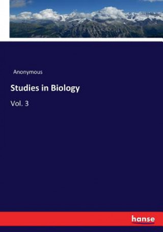 Book Studies in Biology Anonymous