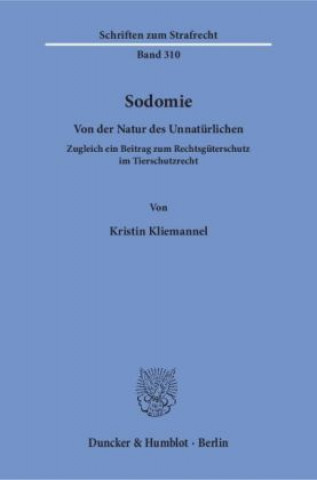 Kniha Sodomie Kristin Kliemannel