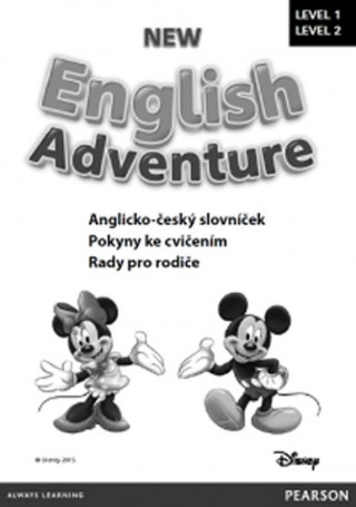 Carte New English Adventure 1 a 2 slovníček CZ 