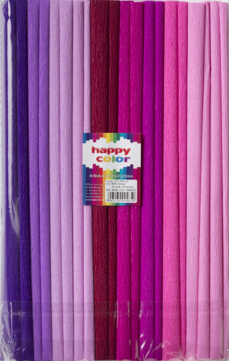 Kniha Bibuła marszczona Happy Color tonacja różowa 