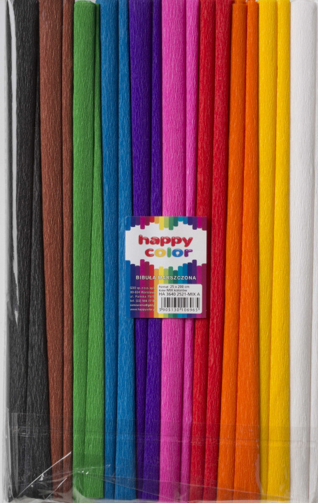 Książka Bibuła marszczona Happy Color -Mix 10 kolorów 