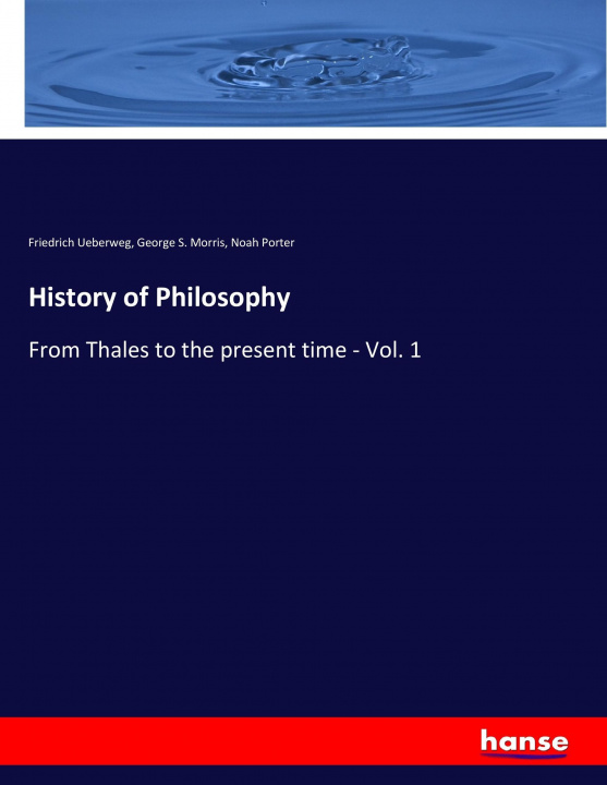 Kniha History of Philosophy Friedrich Ueberweg